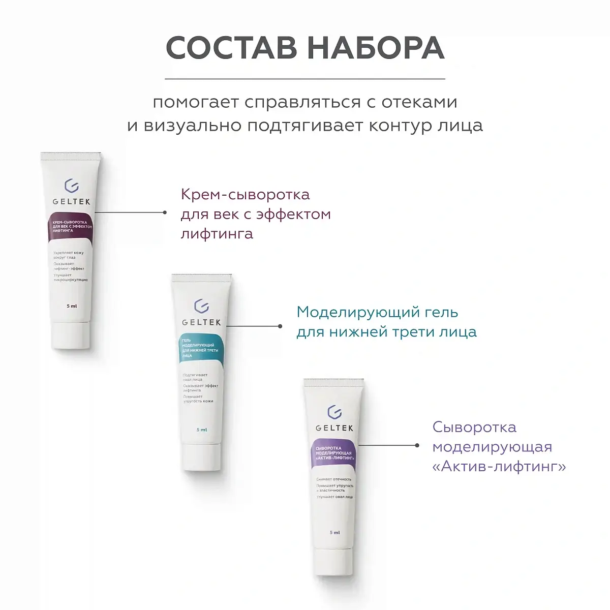 Набор миниатюр Лифтинг-эффект Geltek