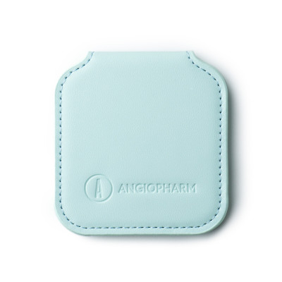 Зеркало квадратное Angiopharm, голубое