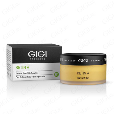 Pigment Soap bar в банке со спонжем антипигмент GiGi Retin A