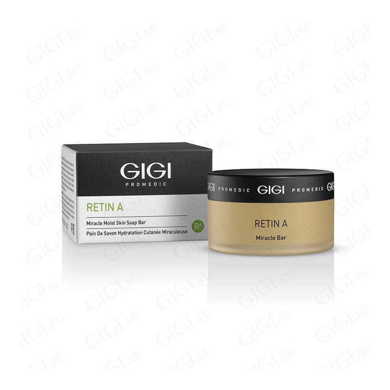 Miracle Soap Bar в банке со спонжем увлажняющее GiGi Retin A