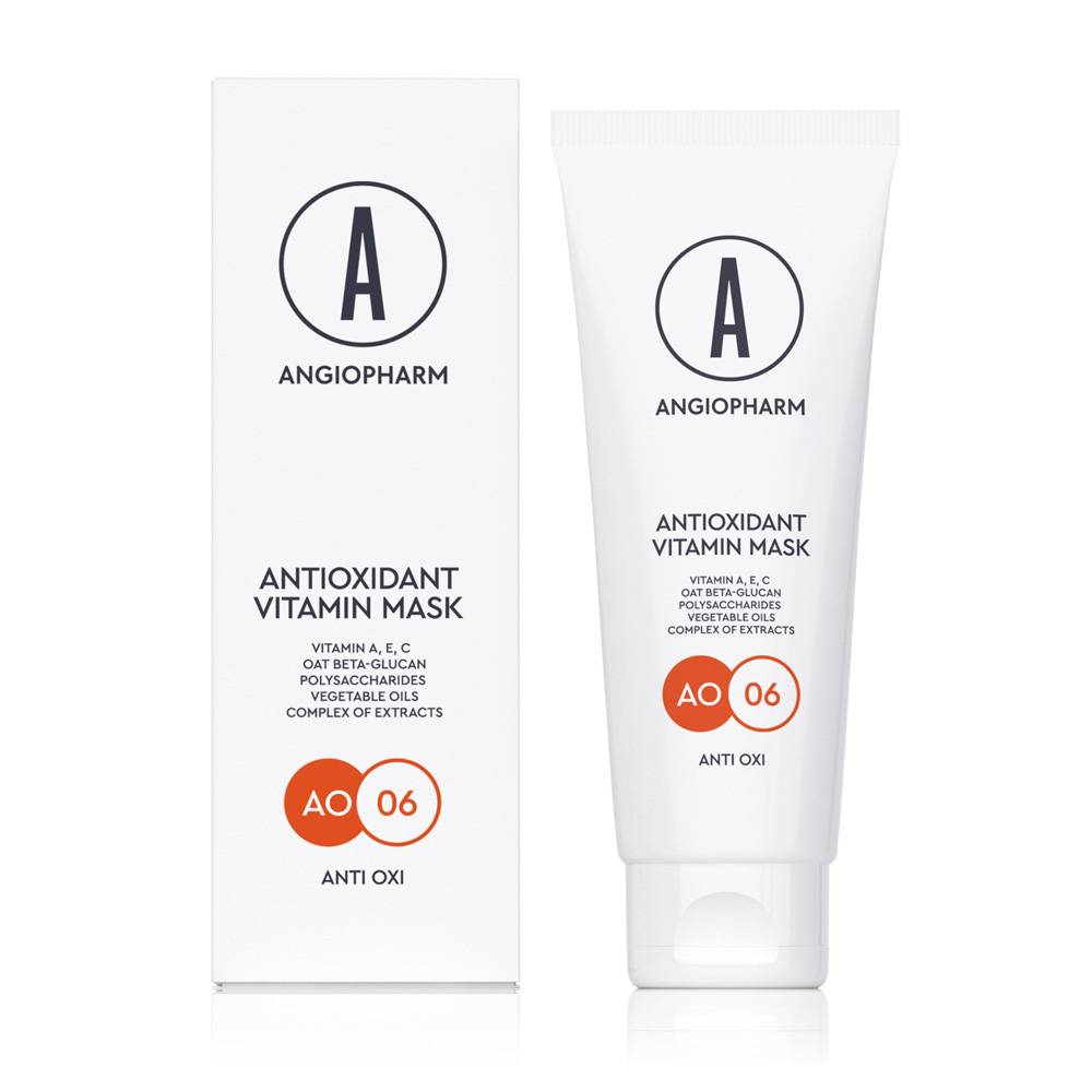 Антиоксидантная маска с витаминами А, Е, C Angiopharm