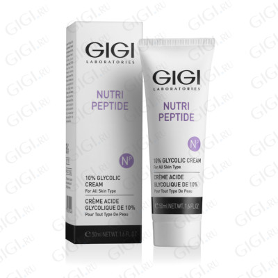 10% Glycolic Cream Крем с 10% гликолиевой к-той для всех тип кож GiGi Nutri Peptide